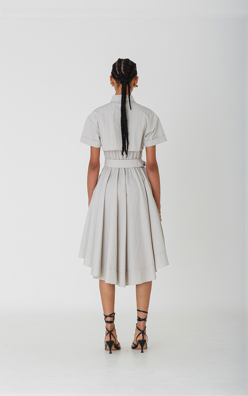Lumière Dress in Taupe Mist: Effortless Chic for Every Occasion